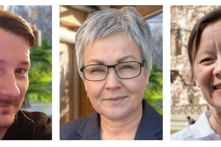 Bengt Meuller, överskyddsombud OFR/S, Agneta SanMartin, överskyddsombud Saco-S och Anna Sjösten, HR-specialist.
