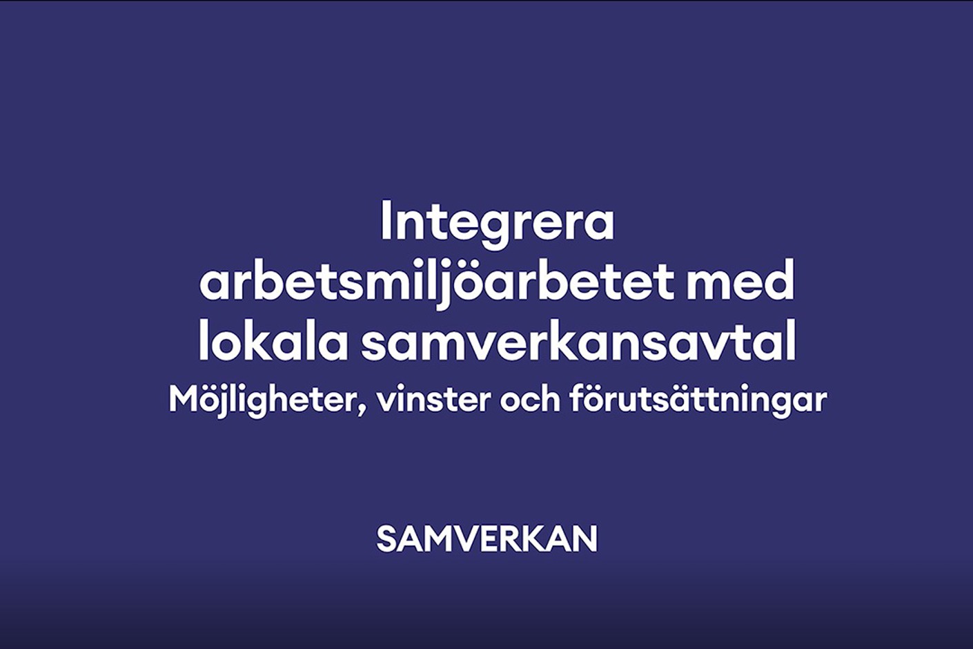 Filmruta med namnet på seminariet