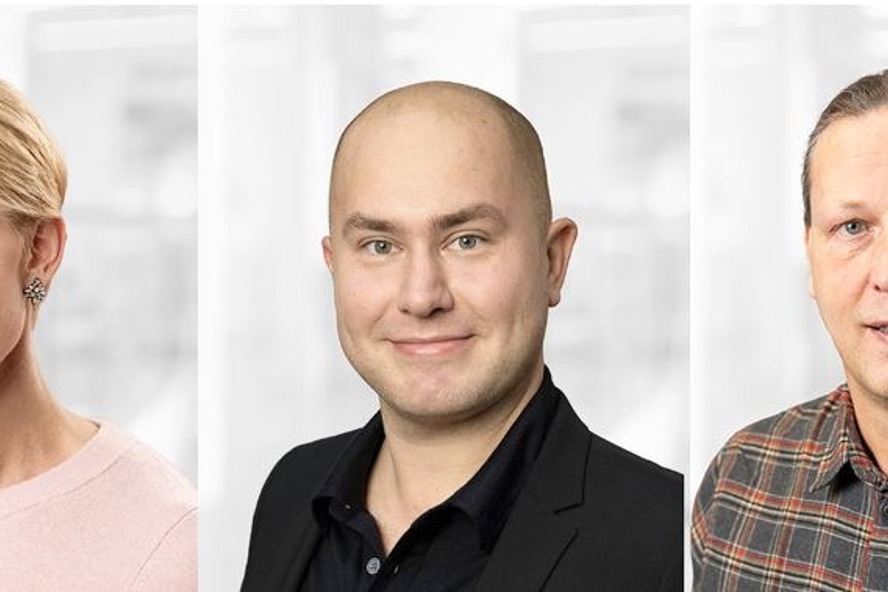 Från höger: Åsa Pyka, Henrik Sjösten och Mikael Andersson