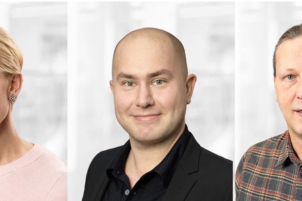 Från höger: Åsa Pyka, Henrik Sjösten och Mikael Andersson