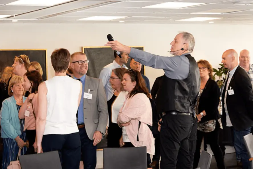 Personer på seminariet.
