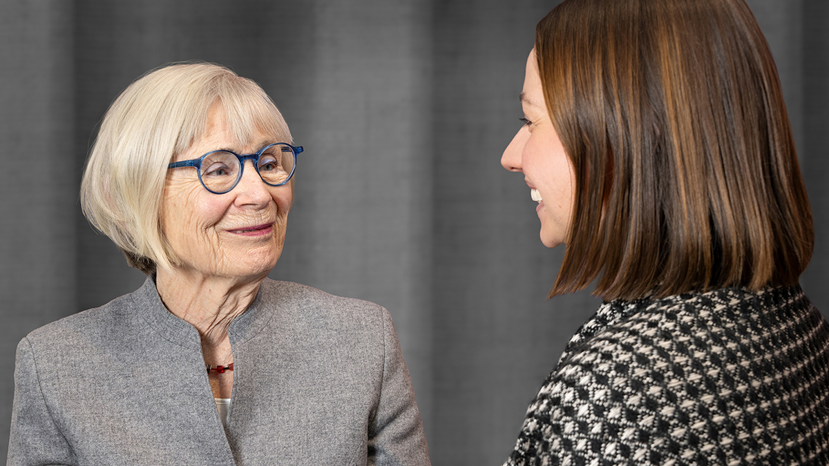 I bilden Lena Svenaeus med Olivia Marrero Engström