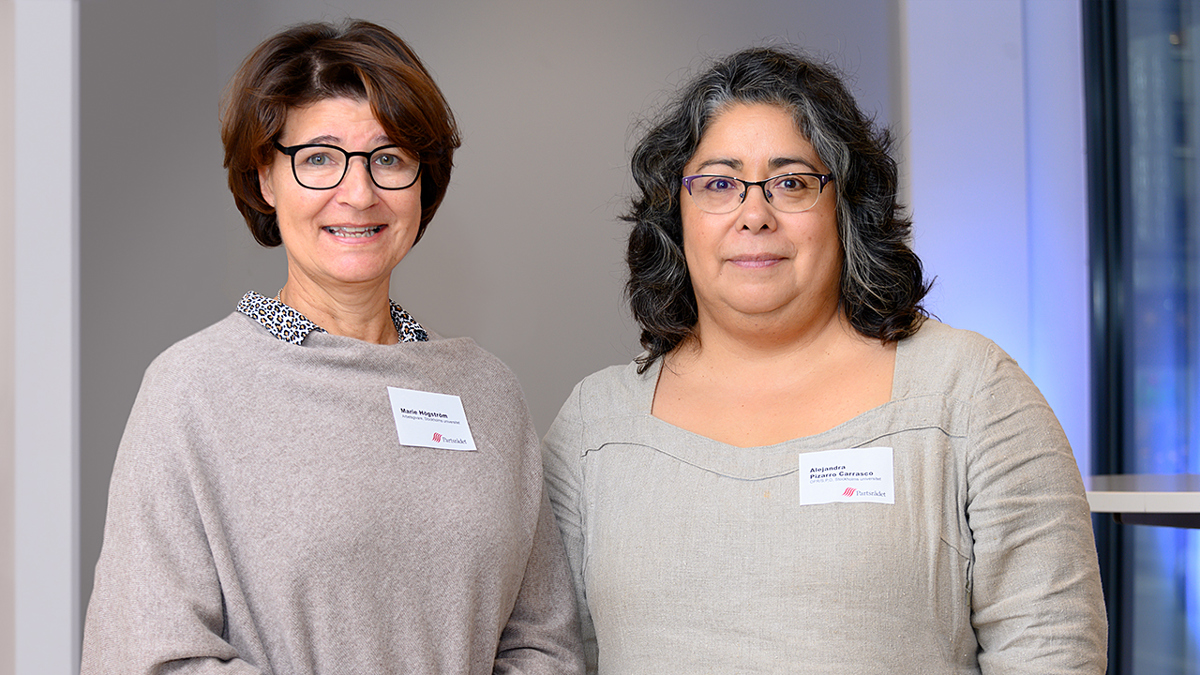 Bild på Marie Högström, arbetsgivarföreträdare och Alejandra Pizarro Carrasco, OFR/S,P,O.