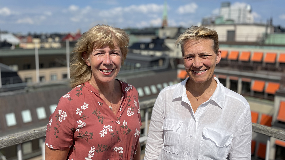 Ulrica Engström Nilsson, kanslichef, och Ylva Nordling, programchef för Hållbart arbetsliv.