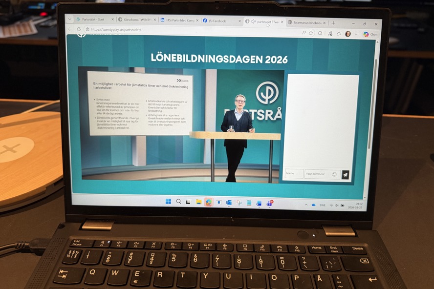 Samuel Engblom under Lönebildningsdagen 2026
