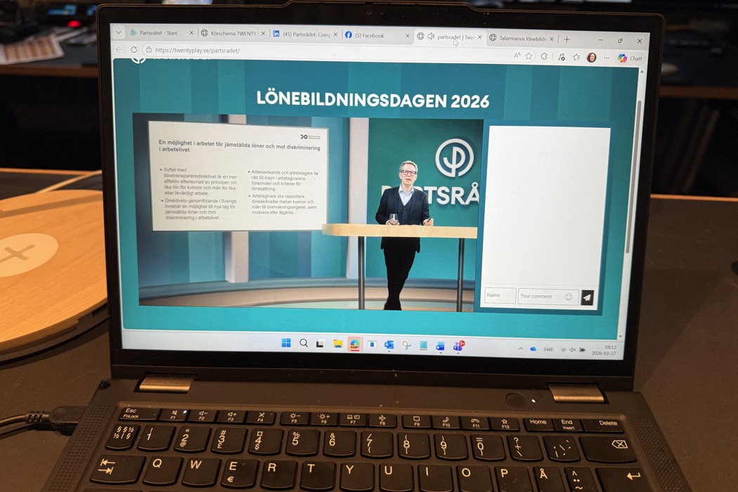 Samuel Engblom under Lönebildningsdagen 2026