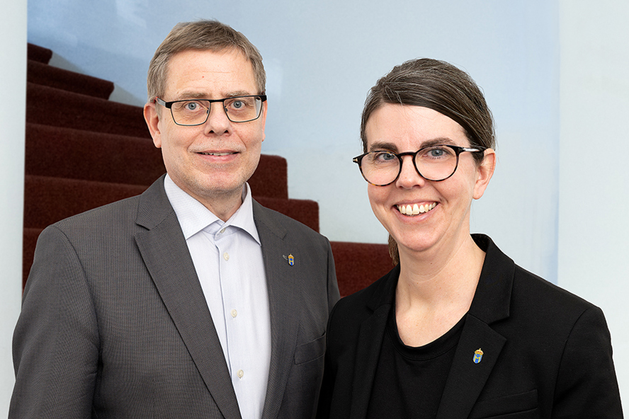 Christian Kjellström och Sofie Malmkvist från Medlingsinstitutet