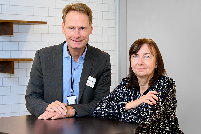 Martin Lindeblad, arbetsgivarföreträdare och Siv Norlin, OFR/S,P,O
