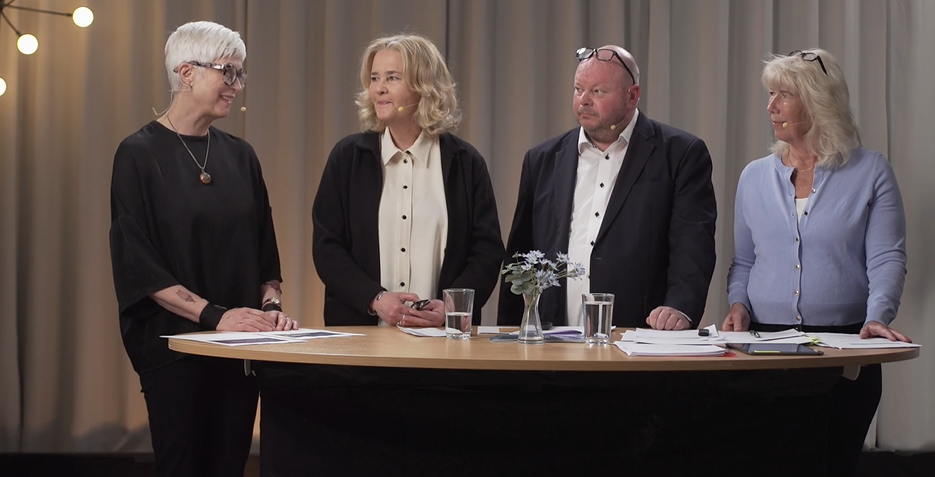 Från vänster: Anna Steen, Åsa Krook, Fredrik Bäckström och Ulrica Engström Nilsson