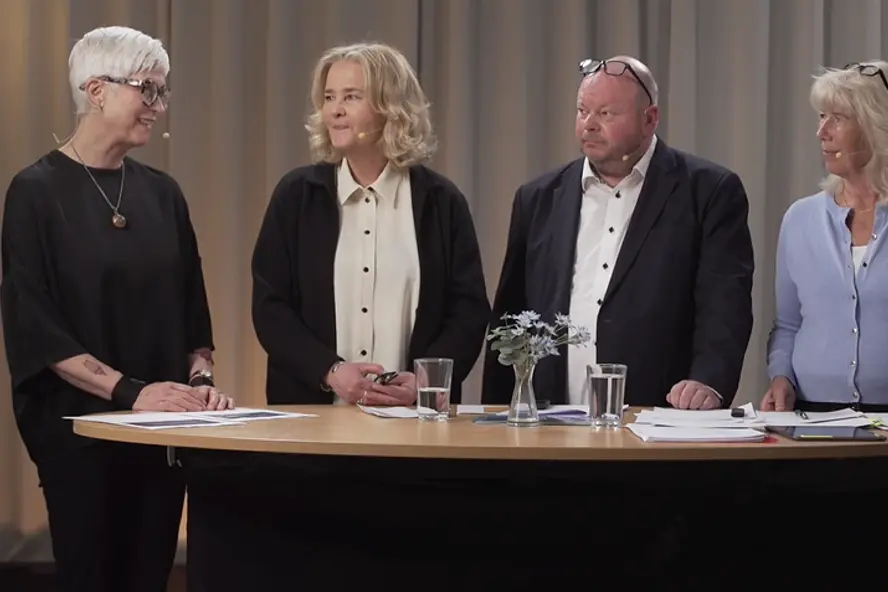 Från vänster: Anna Steen, Åsa Krook, Fredrik Bäckström och Ulrica Engström Nilsson